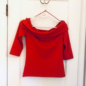 Anthropologie off-shoulder shirt